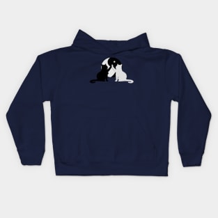 Yin yang cat Kids Hoodie